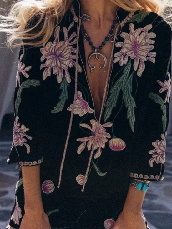 Chasing Unicorns purple haze velvet tunic dress size m - Picture 2 of 4